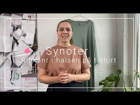 Syteknik: Sy ribkant i halsen af en t-shirt