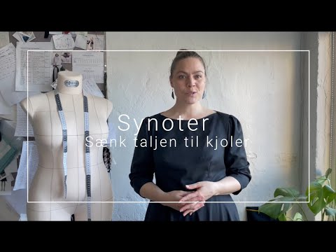 Sænk taljen i symønstre til kjoler