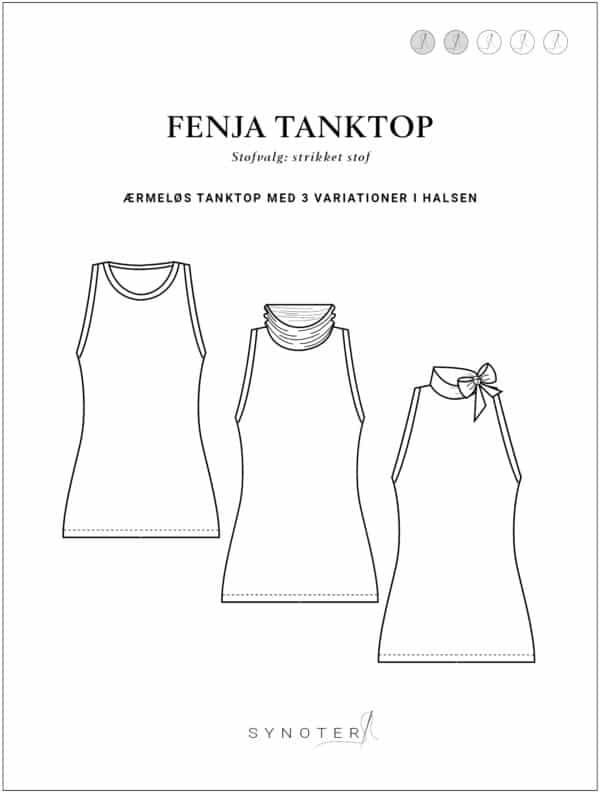 Fenja tanktop modeltegninger