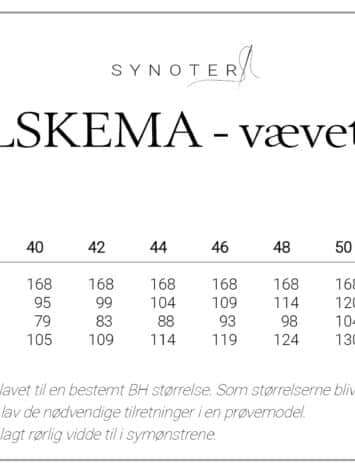 Målskema vævet stof